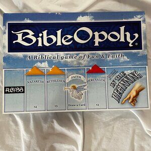 New OB Bibleopoly Game A BIBLICAL GAME OF FUN AND FAITH Sealed Accessry Made USA